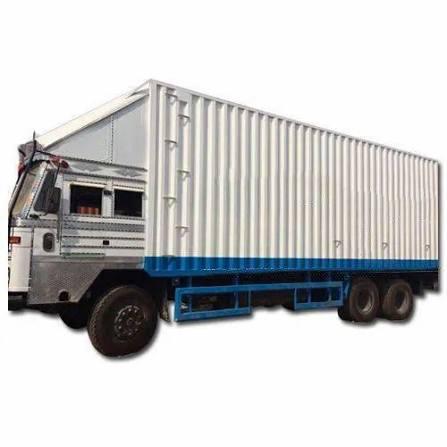 Completed closed cargo truck body