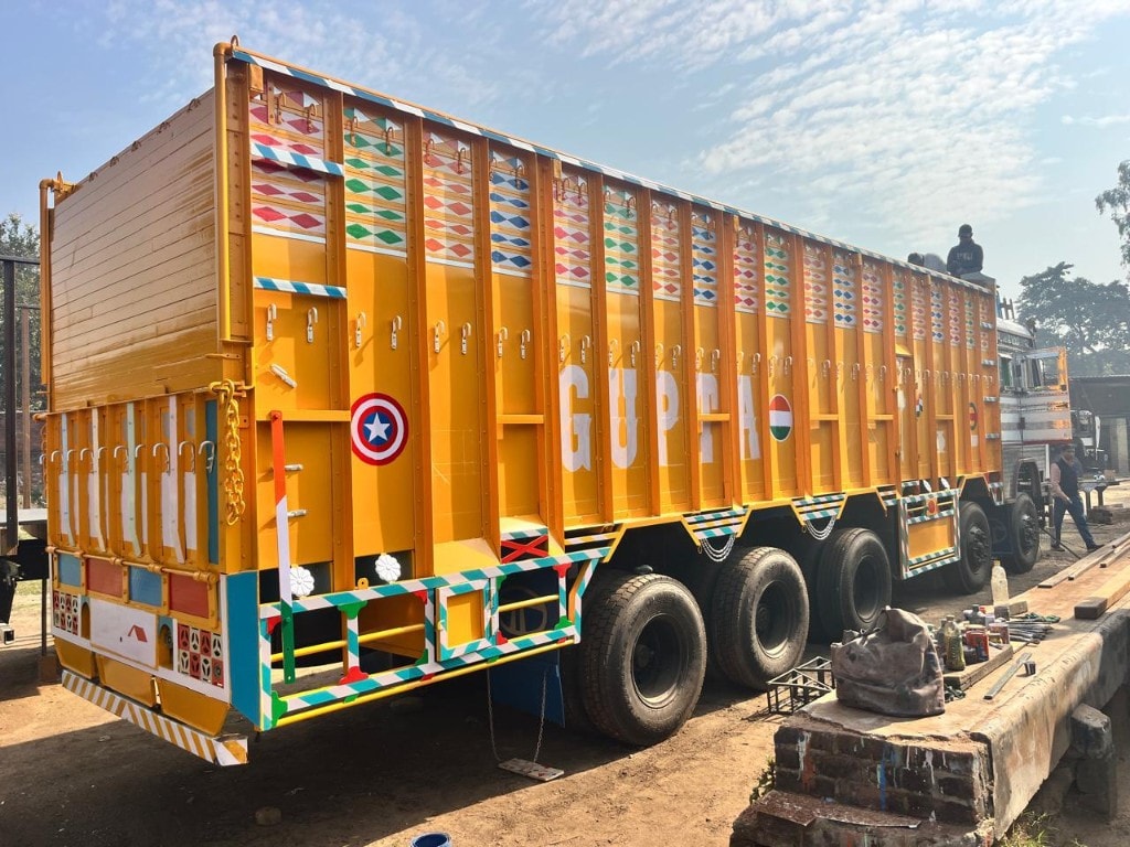 Truck body rear door fabrication