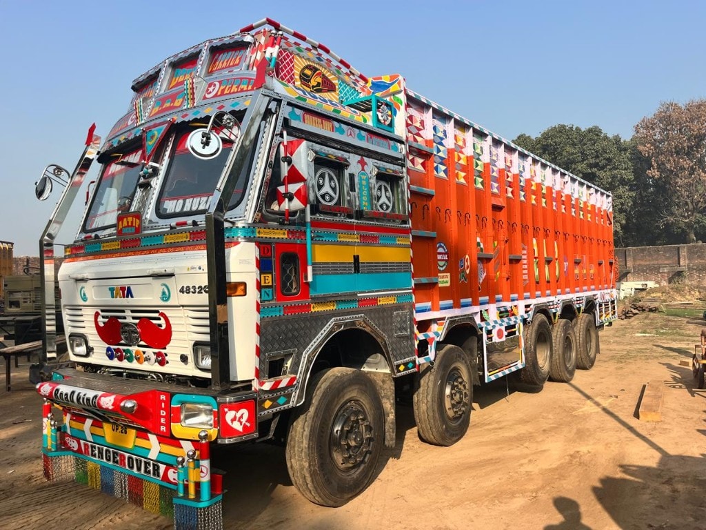 Completed truck ready for delivery